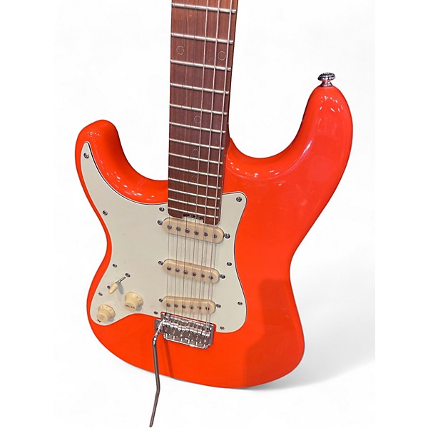 Used Schecter Guitar Research Nick Johnston Traditional Left Handed Atomic Orange Electric Guitar