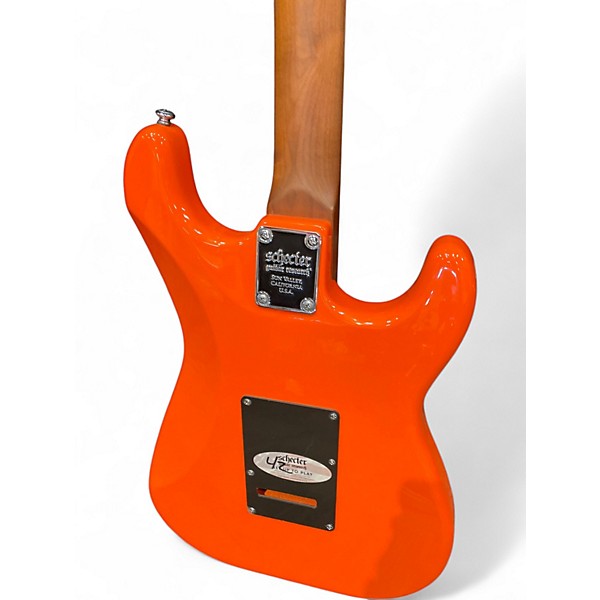 Used Schecter Guitar Research Nick Johnston Traditional Left Handed Atomic Orange Electric Guitar