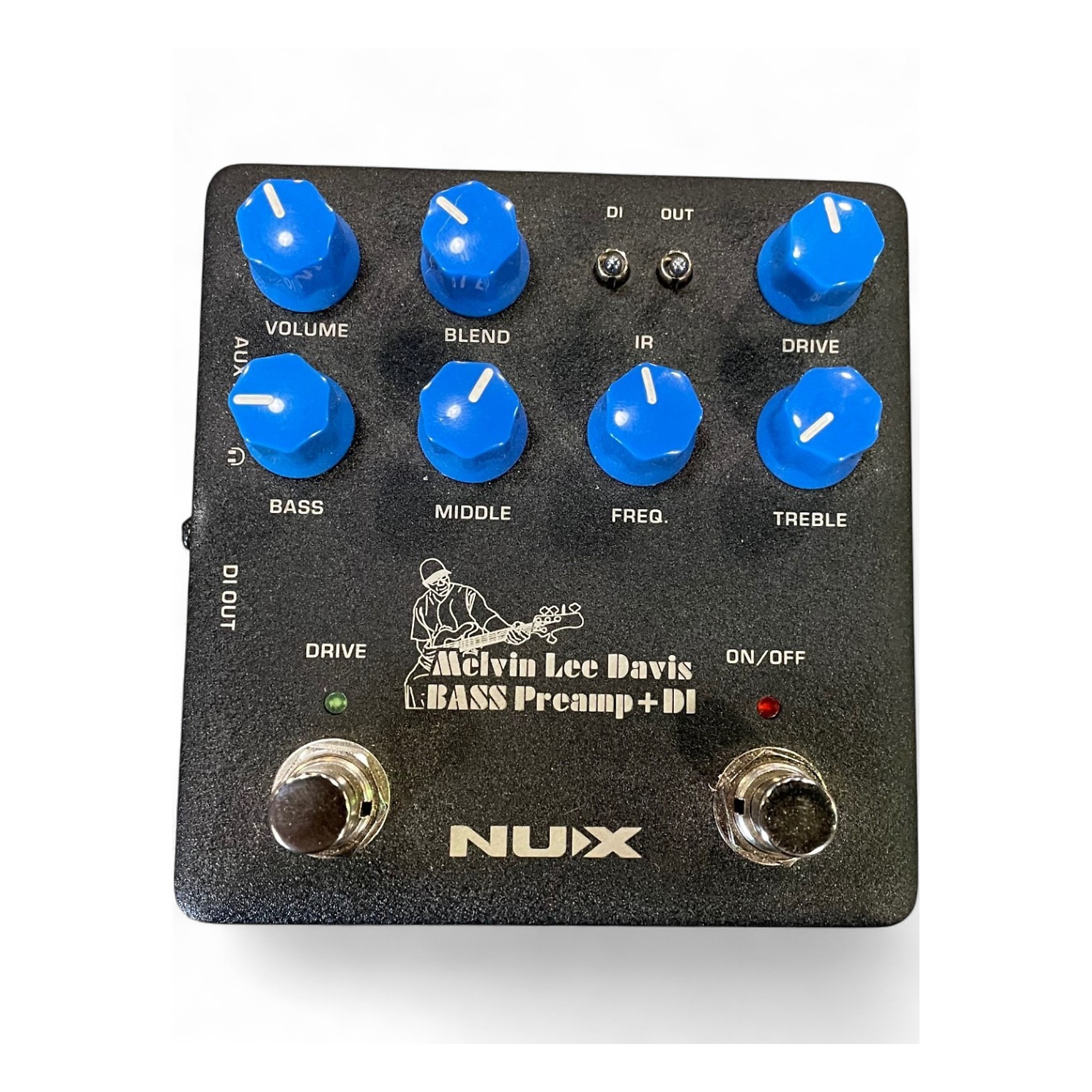 Used NUX Melvin Lee Davis BASS Preamp + DI Bass Effect Pedal