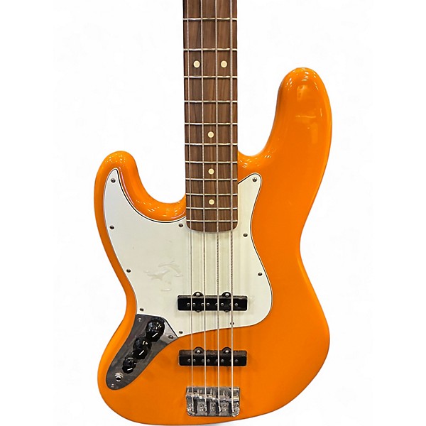 Used Fender Player Jazz Bass Capri Orange Electric Bass Guitar