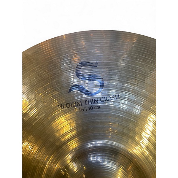 Used Zildjian 16in S Family Medium Thin Crash Cymbal