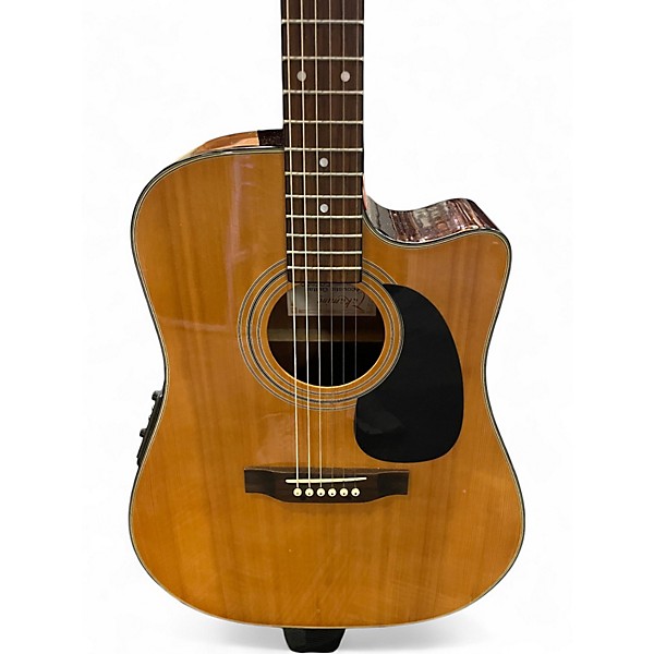 Used Takamine EG350C Natural Acoustic Electric Guitar