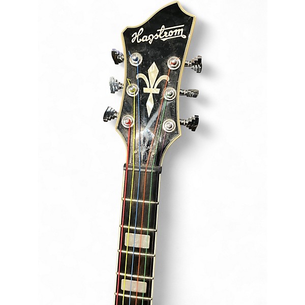 Used 2011 Hagstrom Viking Black Hollow Body Electric Guitar