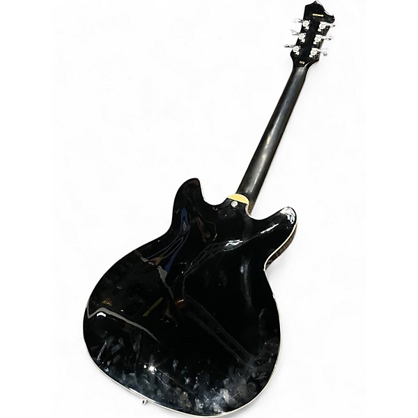 Used 2011 Hagstrom Viking Black Hollow Body Electric Guitar