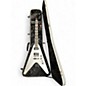 Used 2023 Gibson Dave Mustaine Flying V Silver Solid Body Electric Guitar thumbnail