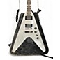 Used 2023 Gibson Dave Mustaine Flying V Silver Solid Body Electric Guitar
