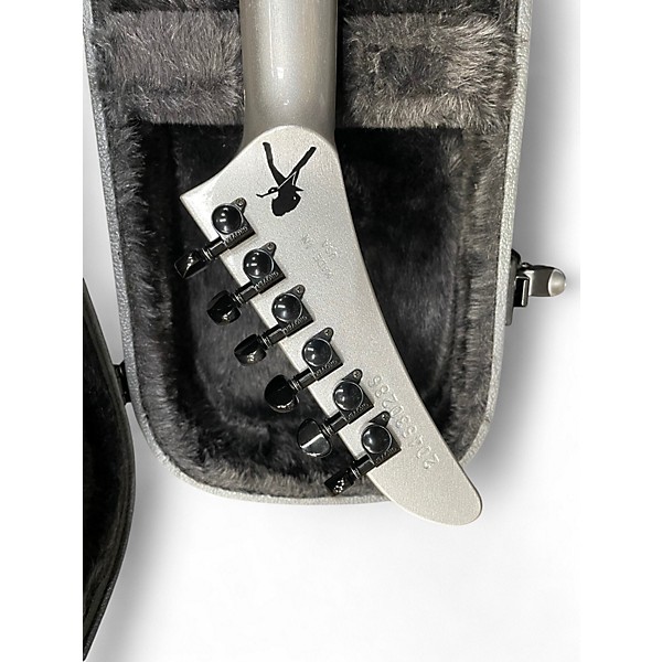 Used 2023 Gibson Dave Mustaine Flying V Silver Solid Body Electric Guitar