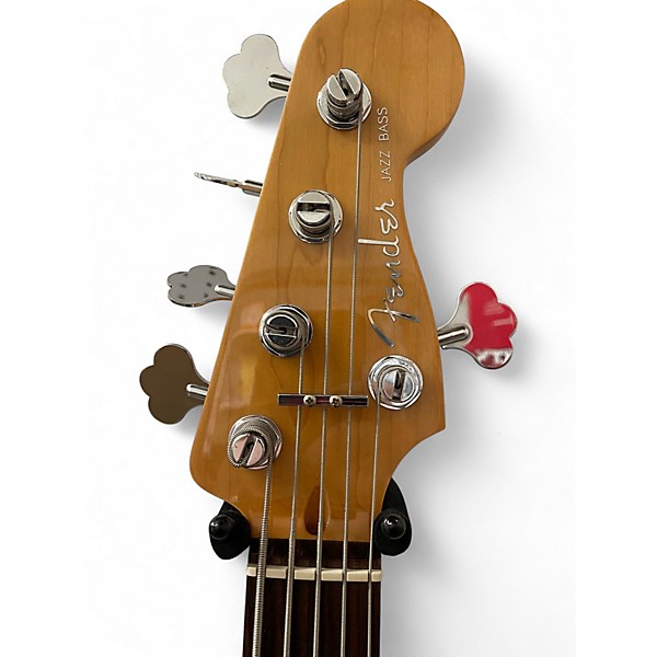 Used Fender DELUXE JAZZ BASS 24 V TIGER BURST Electric Bass Guitar