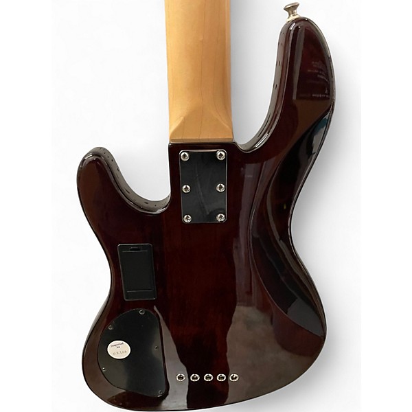 Used Fender DELUXE JAZZ BASS 24 V TIGER BURST Electric Bass Guitar