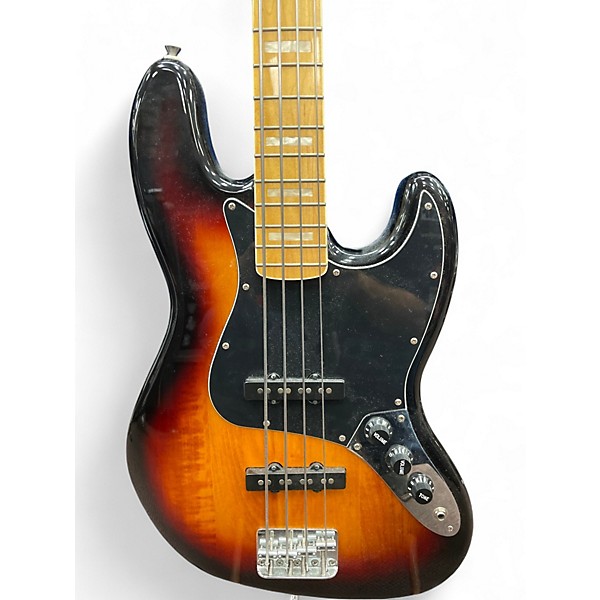 Used Squier Classic Vibe 1970S Jazz Bass Tobacco Electric Bass Guitar