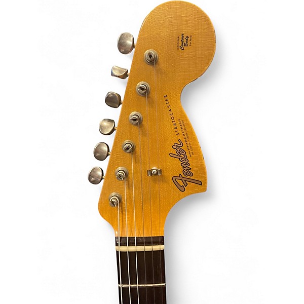Used 2024 Fender Limited-Edition '67 Stratocaster HSS Journeyman Relic Aged Vintage White Solid Body Electric Guitar