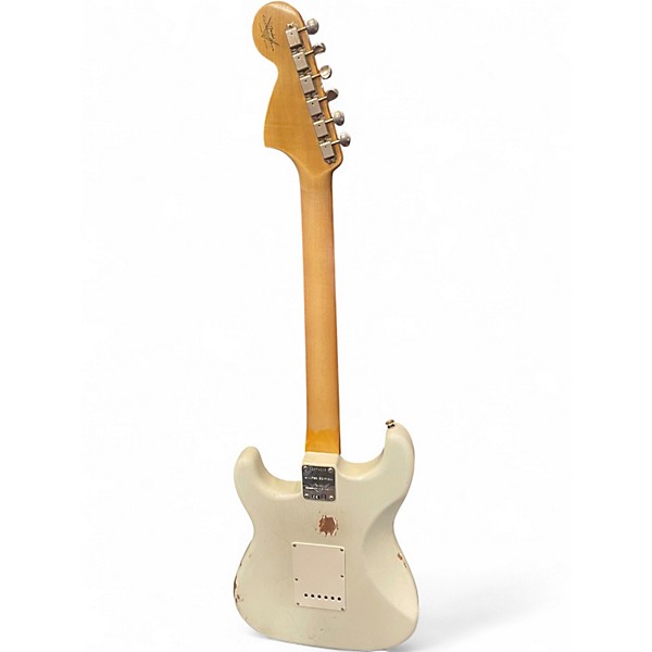 Used 2024 Fender Limited-Edition '67 Stratocaster HSS Journeyman Relic Aged Vintage White Solid Body Electric Guitar