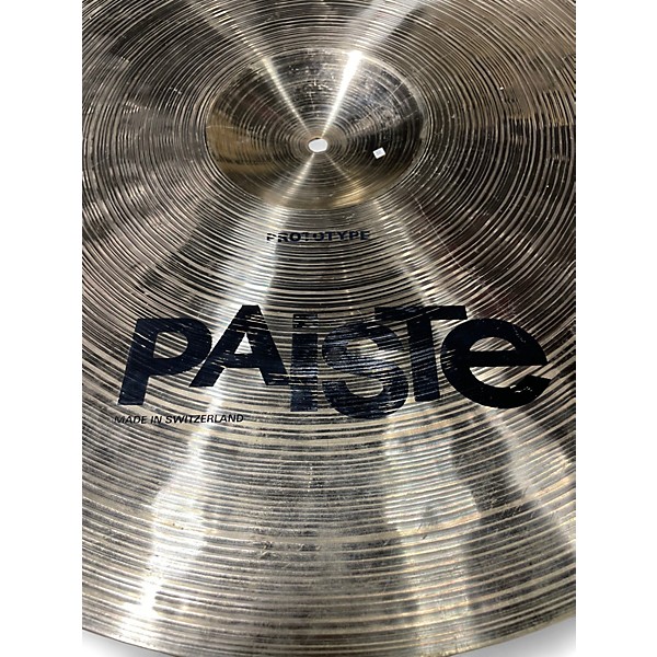 Used Paiste 22in Prototype Ride Cymbal