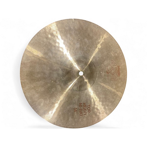Used Paiste 14in 404 Heavy Hi Hat Pair Cymbal