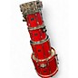 Used Pearl 5 Piece Export RED Drum Kit
