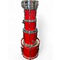Used Pearl 5 Piece Export RED Drum Kit