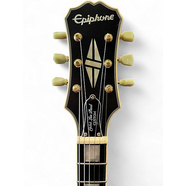 Used Epiphone 1955 Les Paul Custom Ebony Solid Body Electric Guitar