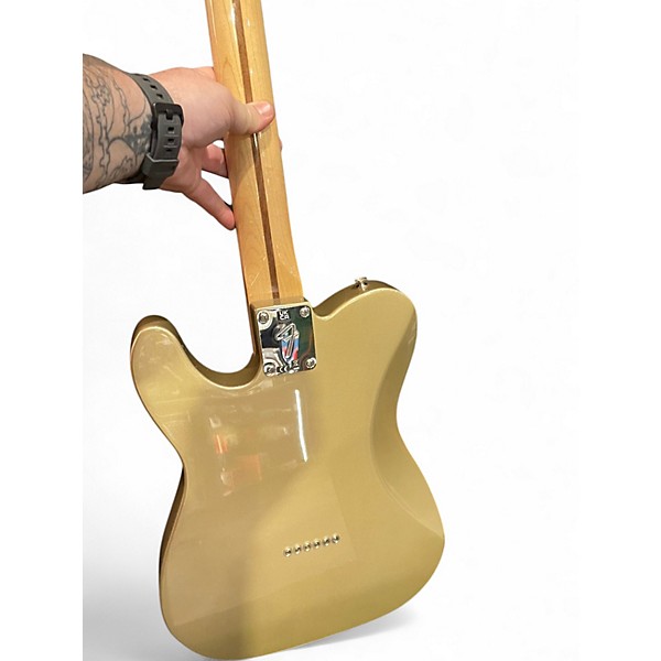 Used Fender Chris Shiflett Telecaster Deluxe Aztec Gold Solid Body Electric Guitar