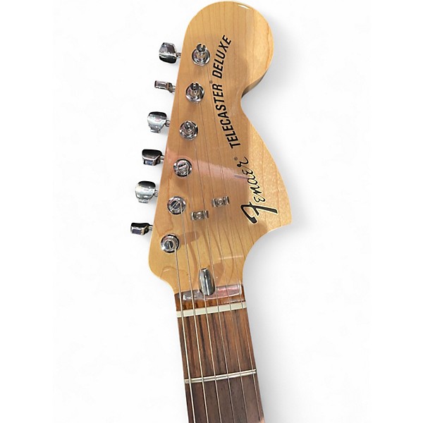 Used Fender Chris Shiflett Telecaster Deluxe Aztec Gold Solid Body Electric Guitar