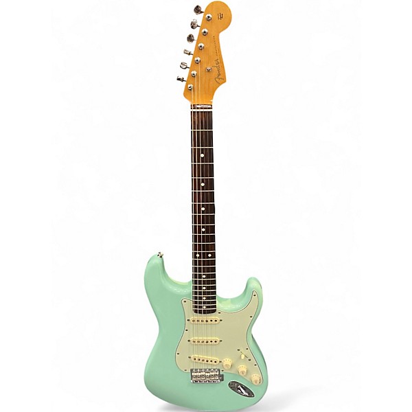 Used Fender Vintera 60s Stratocaster Surf Green Solid Body Electric Guitar