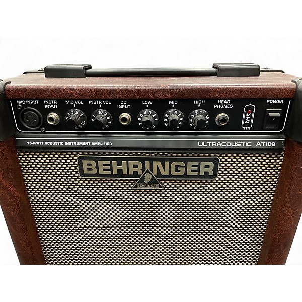 Used Behringer AT108 1X8 15W Ultracoustic Acoustic Guitar Combo Amp