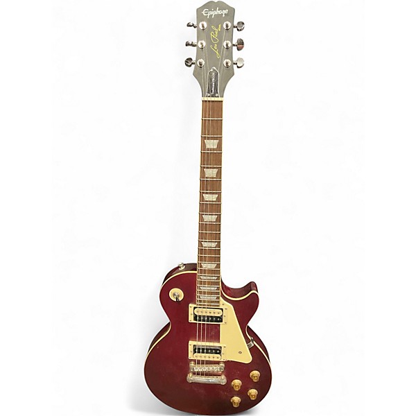 Used Epiphone Les Paul Traditional Pro IV Satin Red Solid Body Electric Guitar
