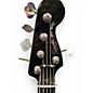 Used Squier Deluxe Jazz Bass Active V 5 String Black Electric Bass Guitar
