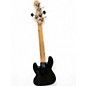 Used Squier Deluxe Jazz Bass Active V 5 String Black Electric Bass Guitar