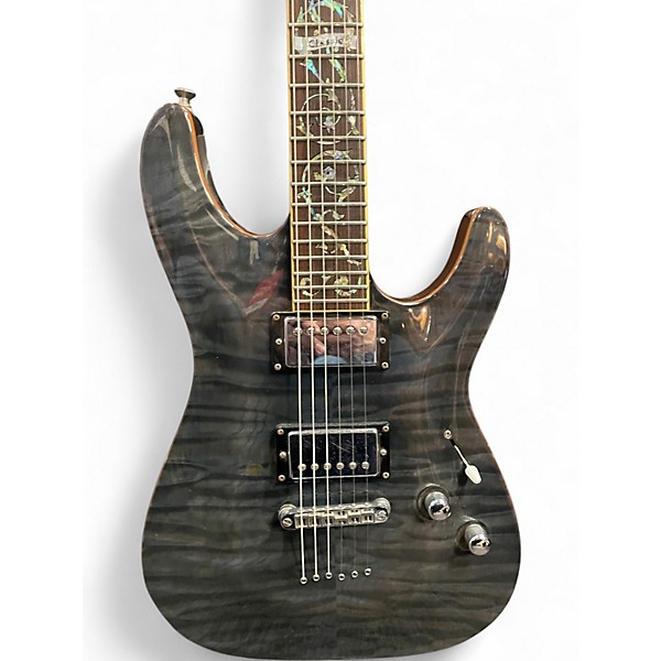 Used Schecter Guitar Research C1 Classic Trans Gray Solid Body Electric Guitar