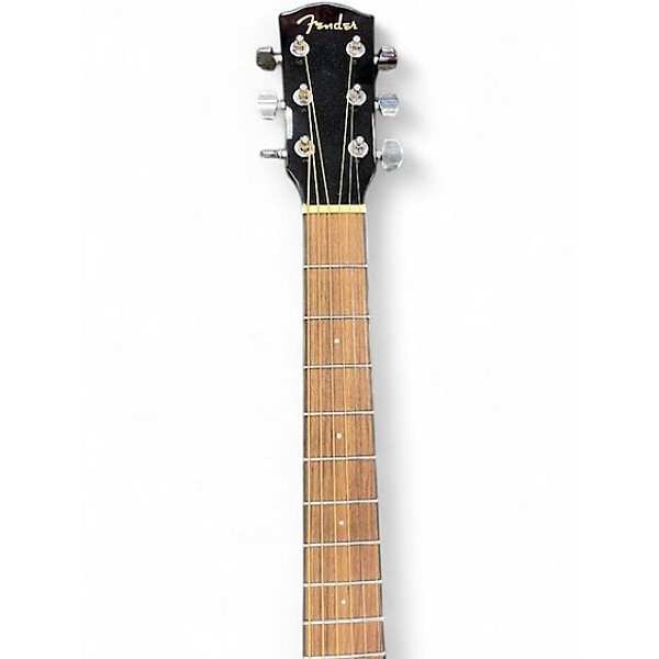 Used Fender CD60 Dreadnought Black Acoustic Guitar