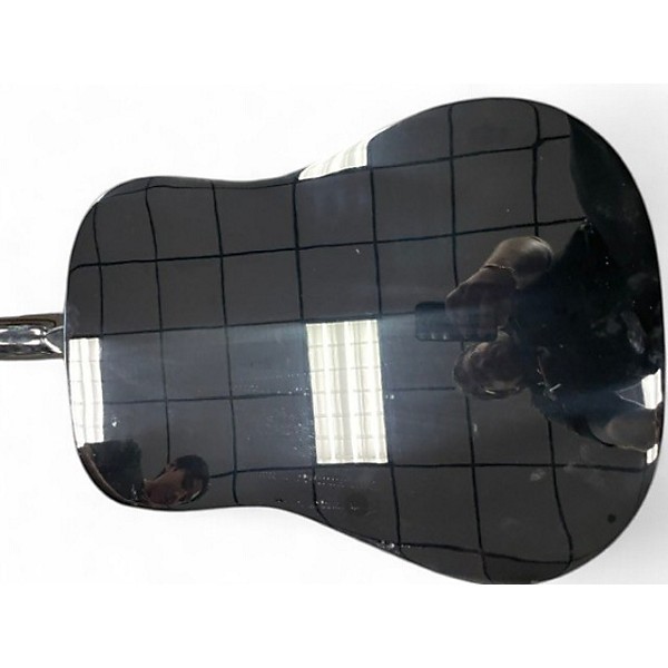 Used Fender CD60 Dreadnought Black Acoustic Guitar