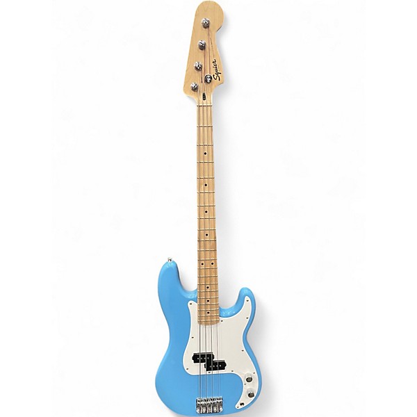 Used Squier Precision Bass Sonic Blue Electric Bass Guitar