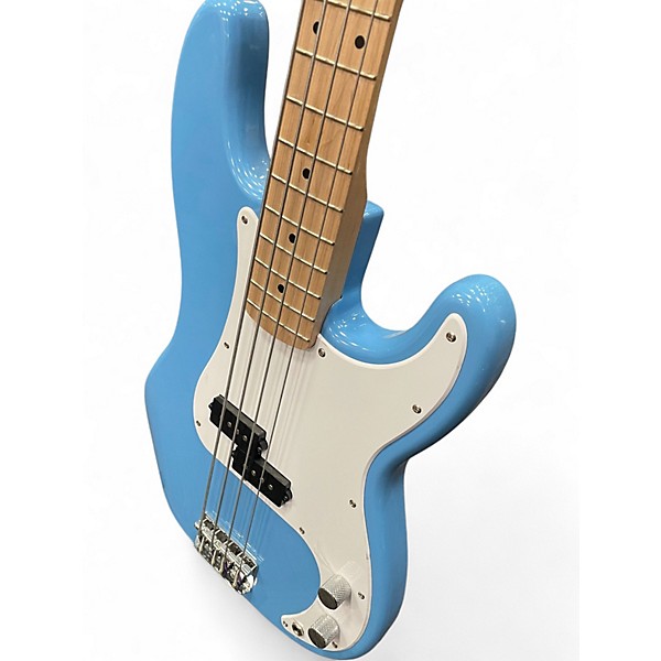 Used Squier Precision Bass Sonic Blue Electric Bass Guitar