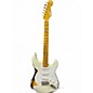 Used Fender Custom Shop 1956 Stratocaster Redil White over Sunburst Solid Body Electric Guitar thumbnail