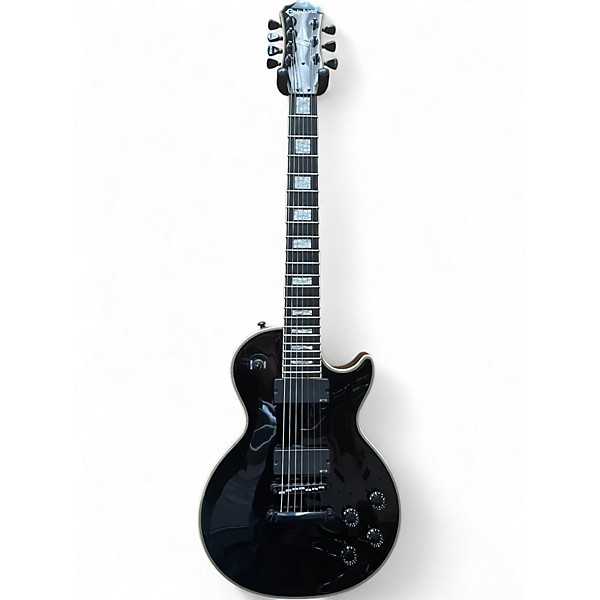 Used Epiphone MKH Les Paul Custom Black Solid Body Electric Guitar