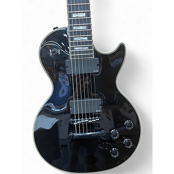 Used Epiphone MKH Les Paul Custom Black Solid Body Electric Guitar