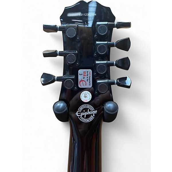 Used Epiphone MKH Les Paul Custom Black Solid Body Electric Guitar