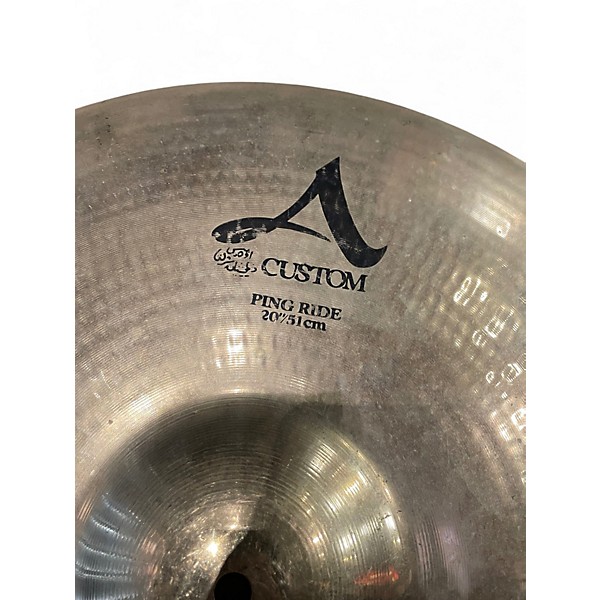 Used Zildjian 20in A Custom Ping Ride Cymbal