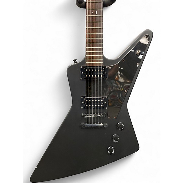 Used Epiphone Explorer 58 Goth Black Solid Body Electric Guitar