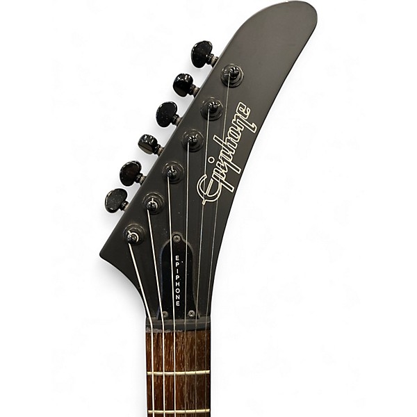 Used Epiphone Explorer 58 Goth Black Solid Body Electric Guitar