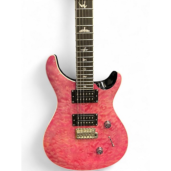 Used PRS SE Custom 24 Pink Solid Body Electric Guitar