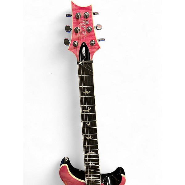 Used PRS SE Custom 24 Pink Solid Body Electric Guitar