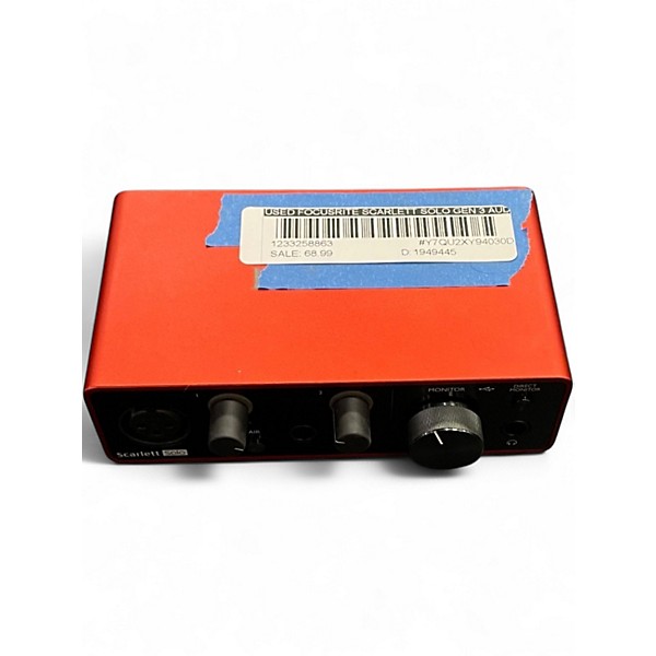 Used Focusrite Scarlett Solo Gen 3 Audio Interface
