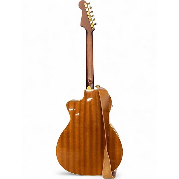 Used Fender Newporter Player Natural Acoustic Electric Guitar