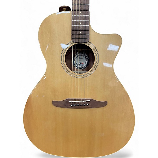 Used Fender Newporter Player Natural Acoustic Electric Guitar