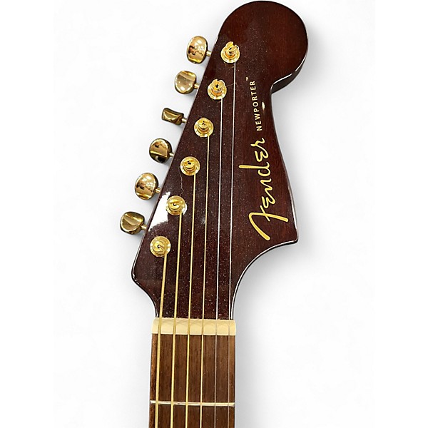 Used Fender Newporter Player Natural Acoustic Electric Guitar
