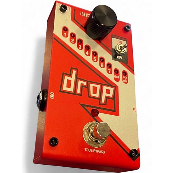 Used DigiTech The Drop Polyphonic Drop Tune Pitch-Shifter Effect Pedal