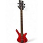 Used Warwick Pro Series Standard Corvette 4 String Red Electric Bass Guitar thumbnail