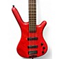 Used Warwick Pro Series Standard Corvette 4 String Red Electric Bass Guitar