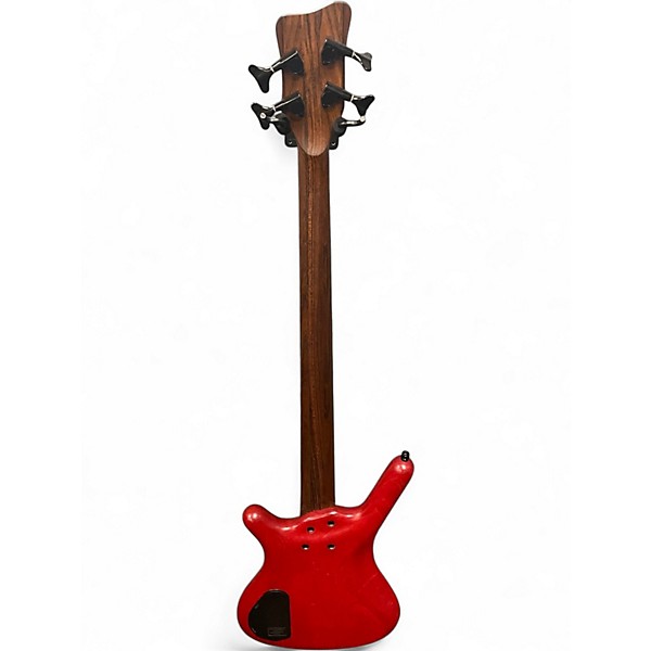 Used Warwick Pro Series Standard Corvette 4 String Red Electric Bass Guitar